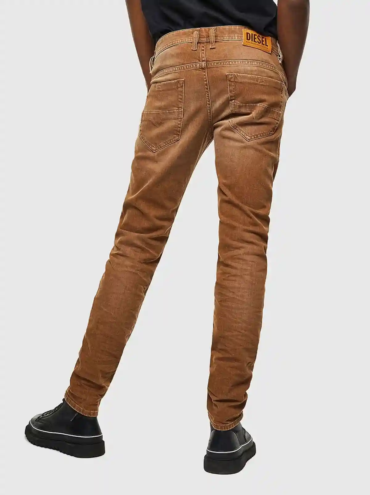 Brown Slim Fit Jeans- Thommer