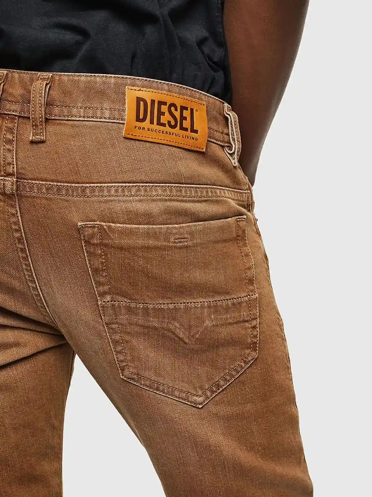 Brown Slim Fit Jeans- Thommer