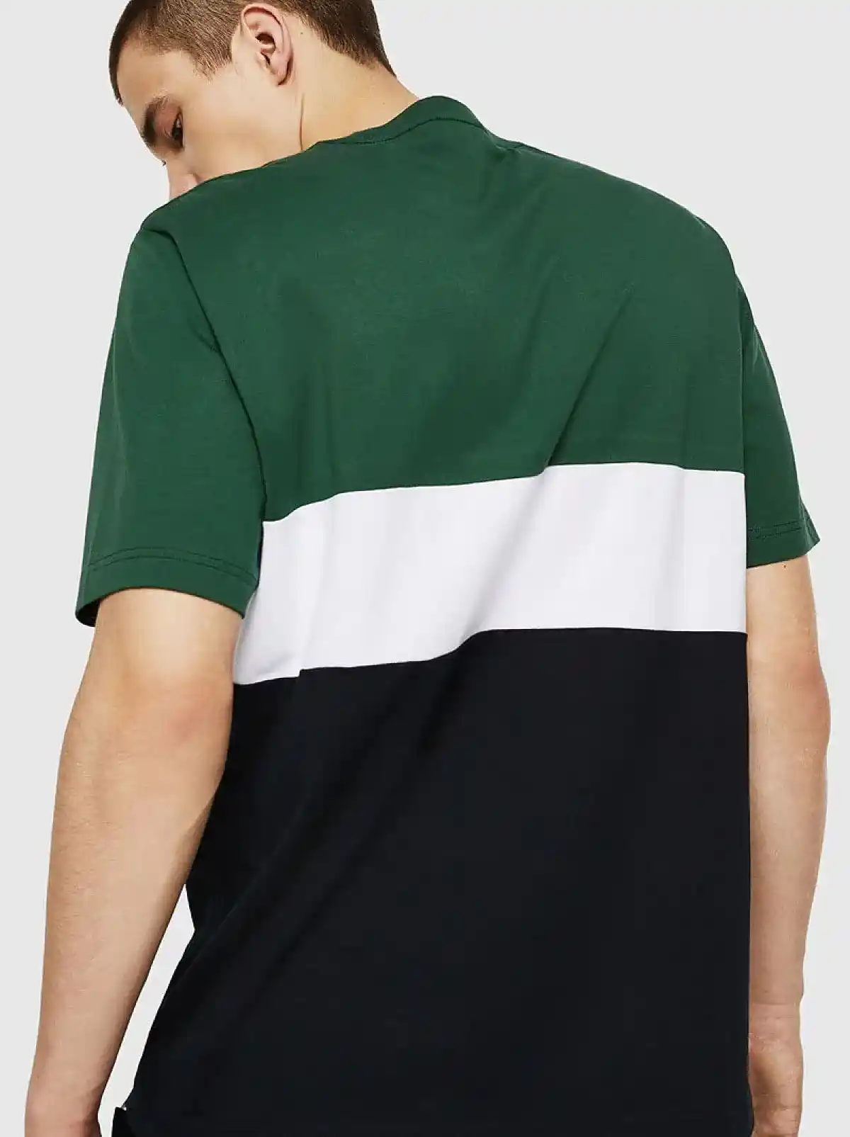 Multicolor Regular T-shirt with colour block motif
