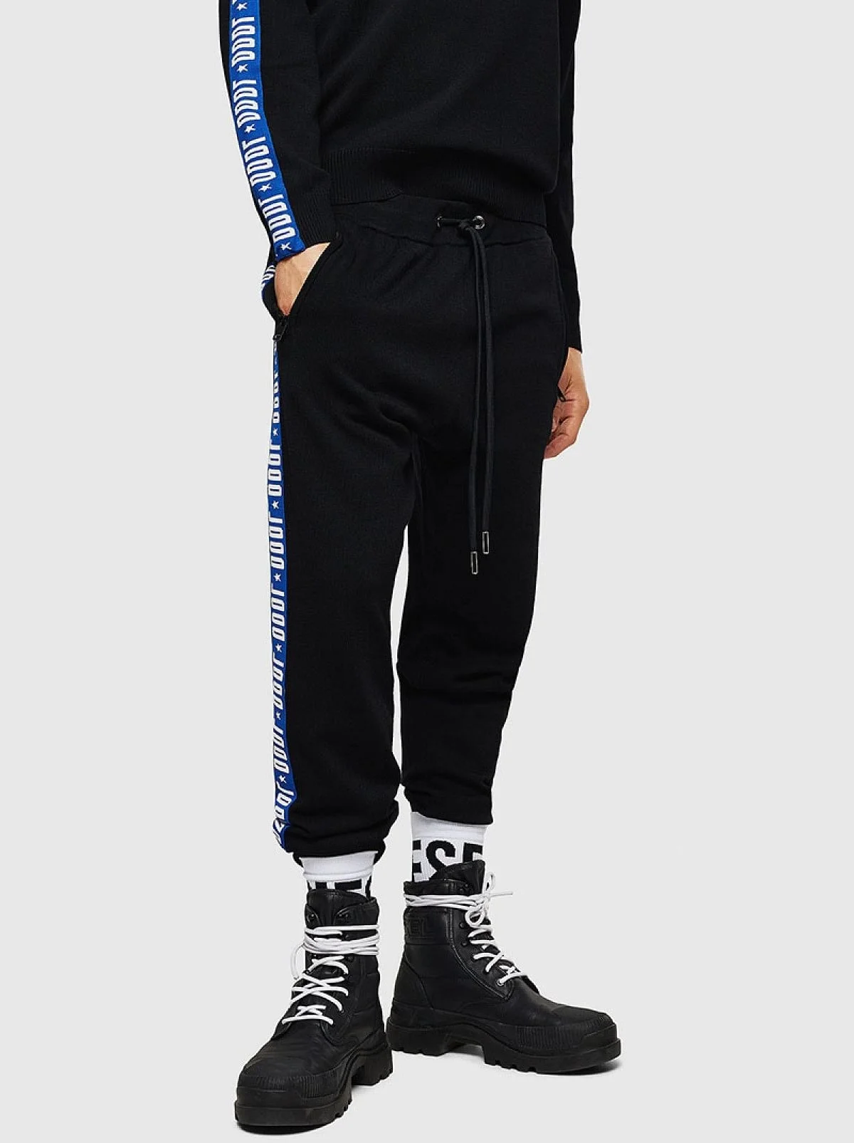 Black Sweatpants with logo tape