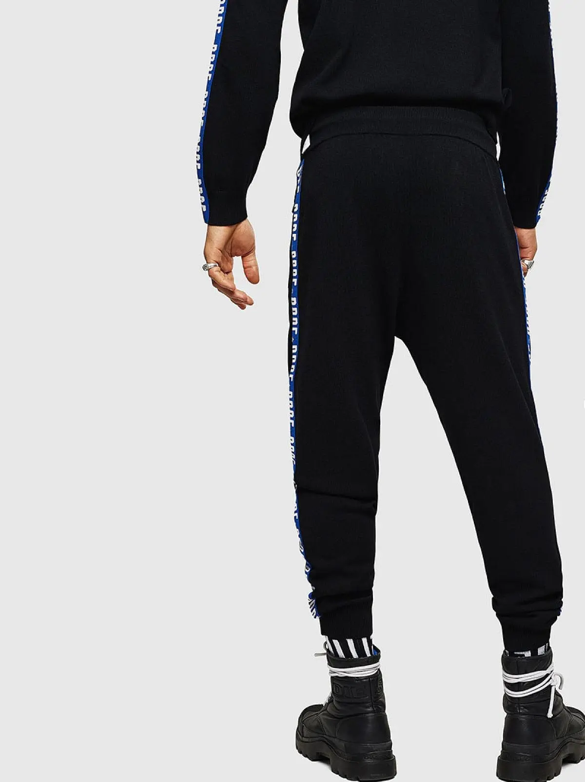 Black Sweatpants with logo tape