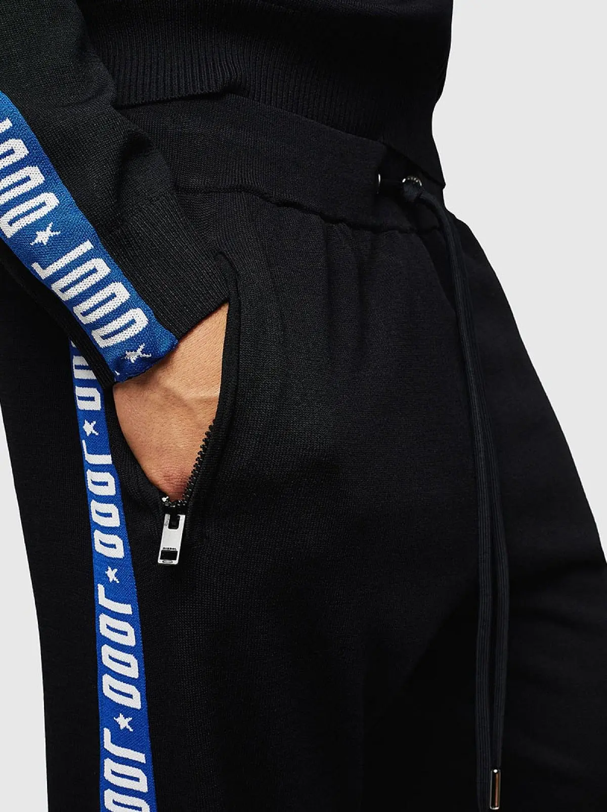 Black Sweatpants with logo tape