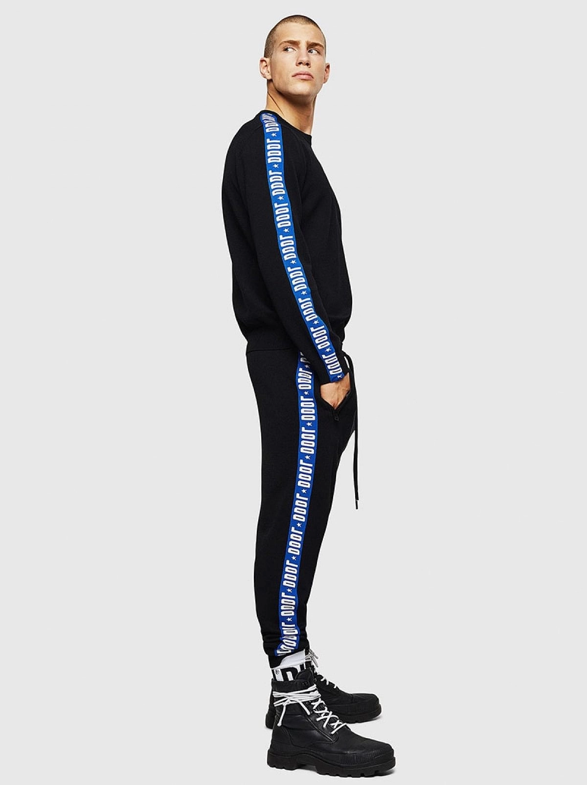 Black Sweatpants with logo tape