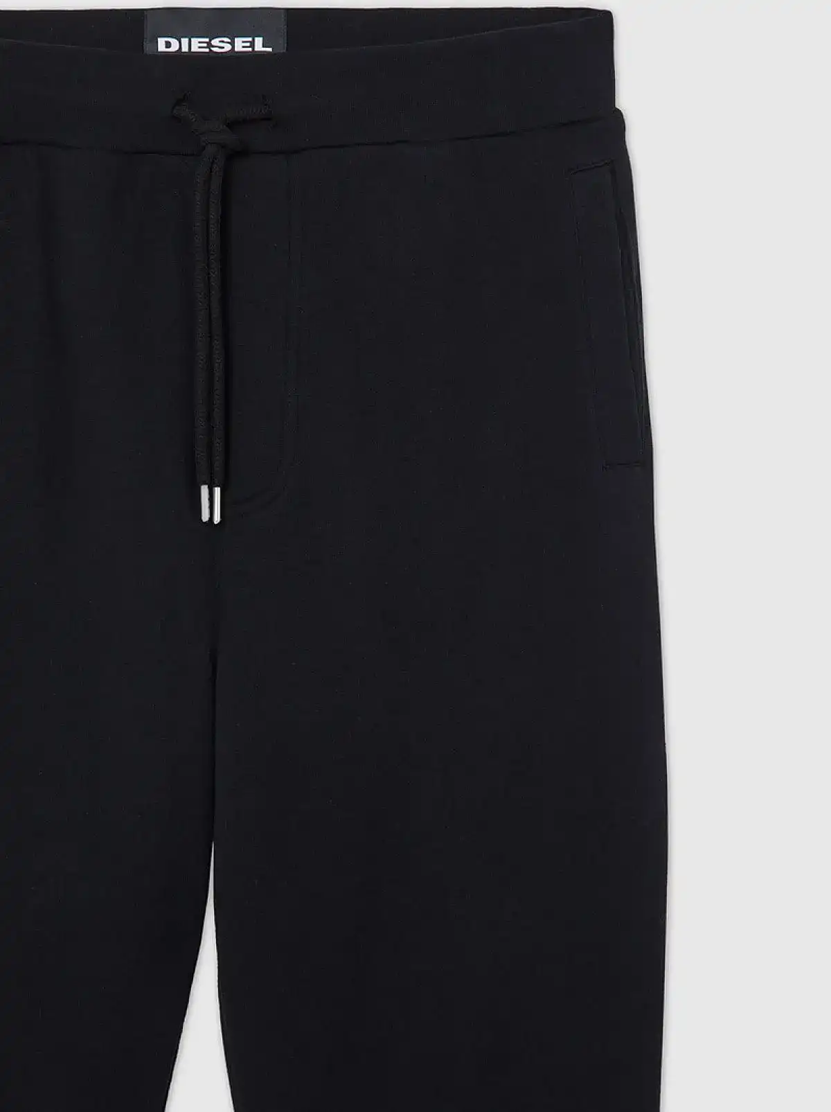 Black Sweatpants with logo-jacquard cuffs