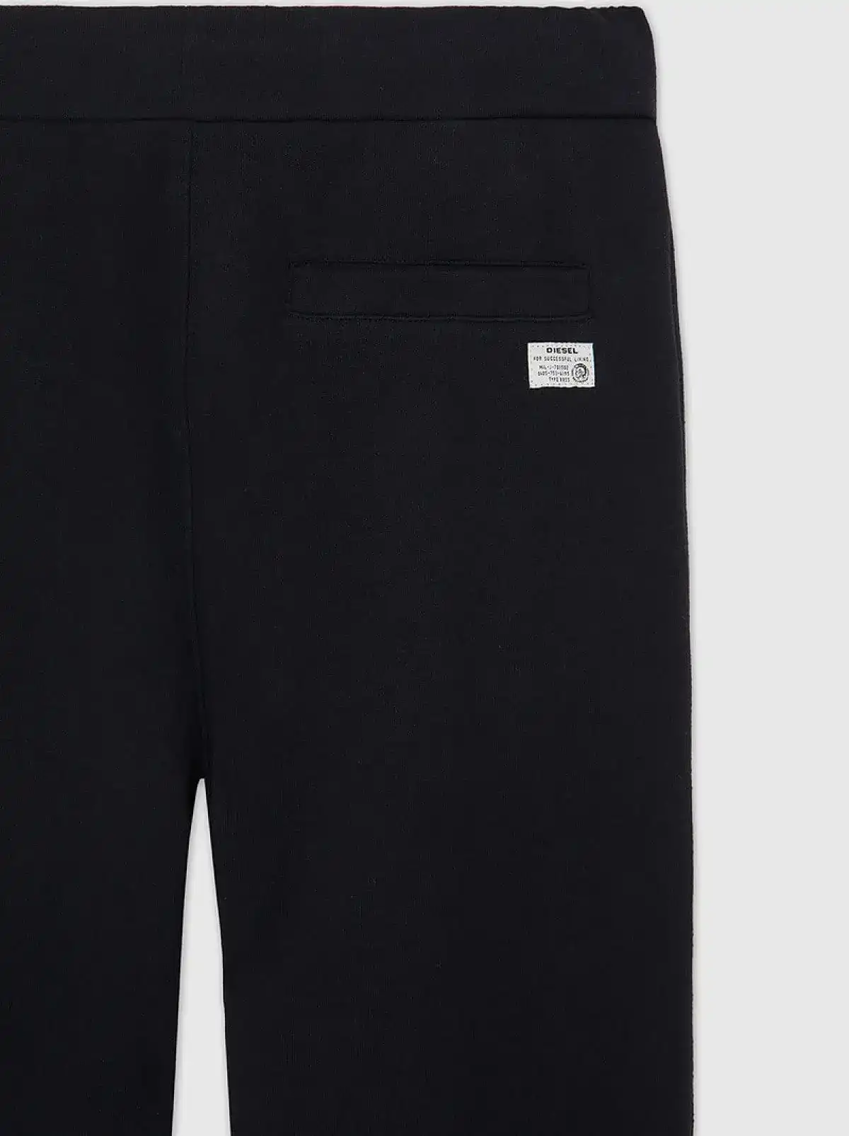 Black Sweatpants with logo-jacquard cuffs