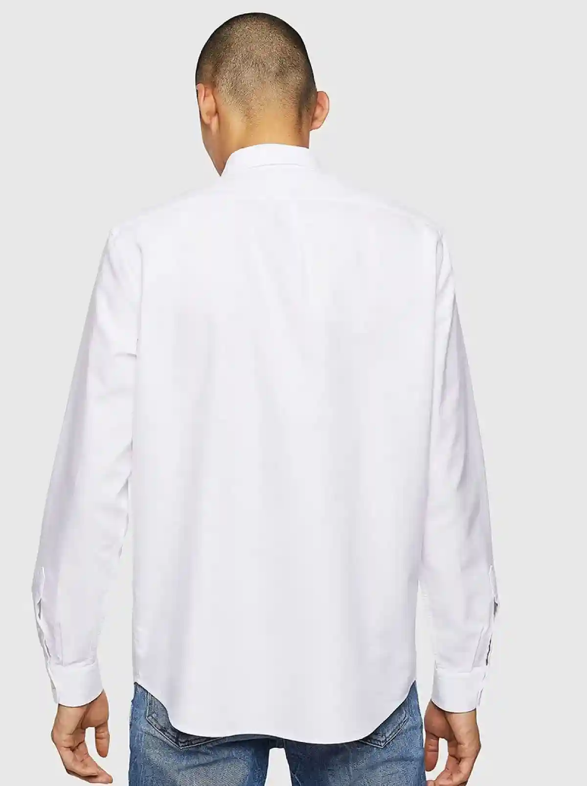 White Oxford shirt with light grindings