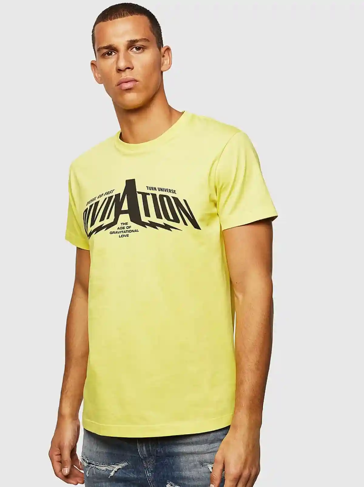 Yellow T-shirt with print