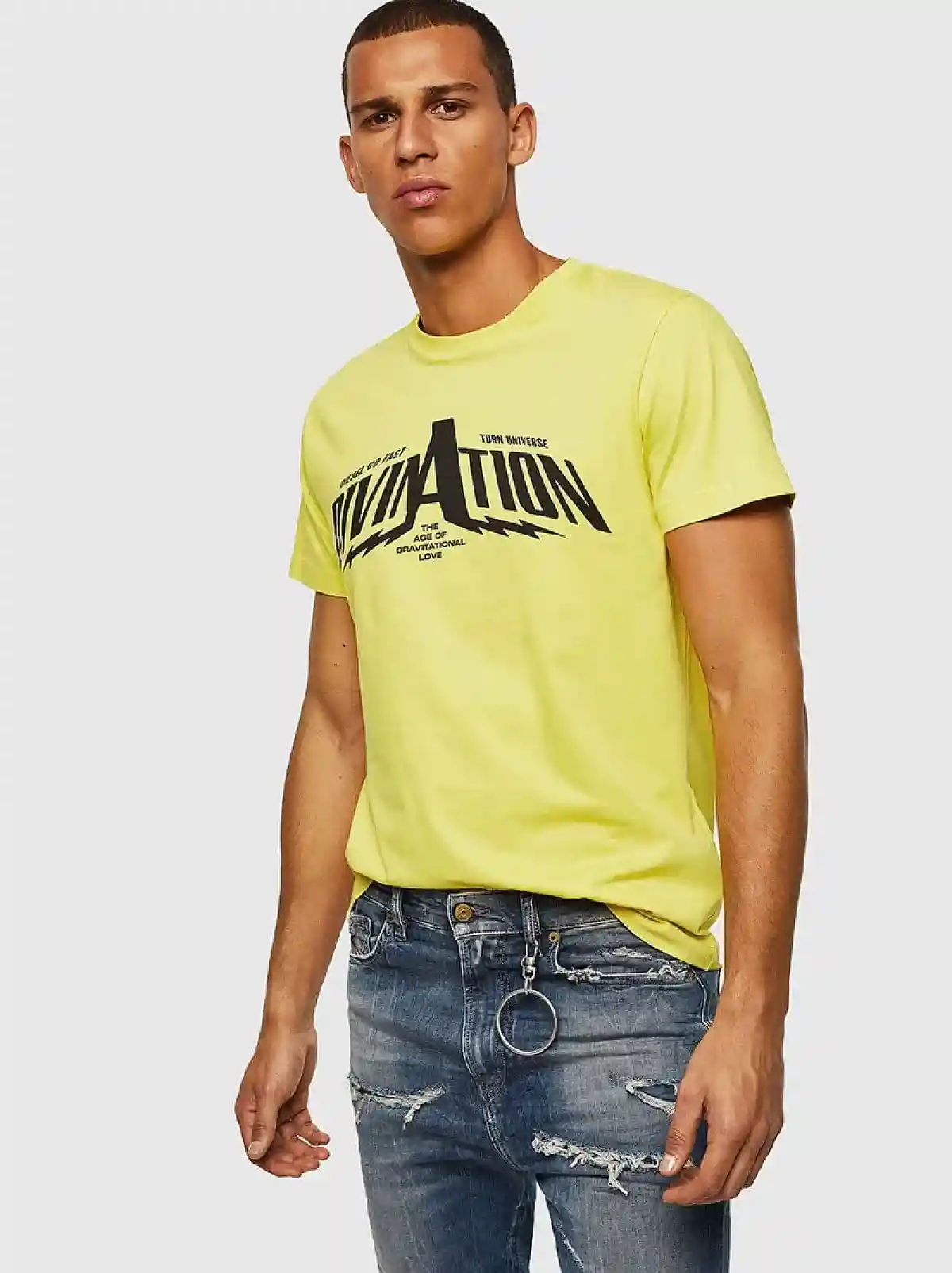 Yellow T-shirt with print