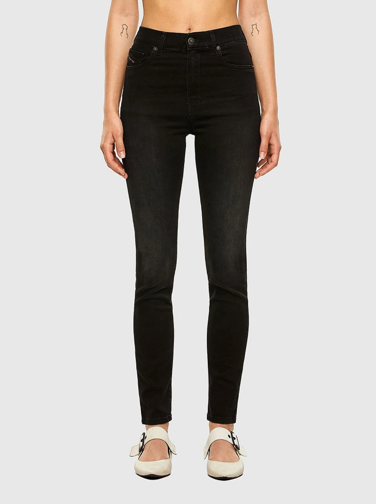 Black Super skinny Jeans-D-Roisin High