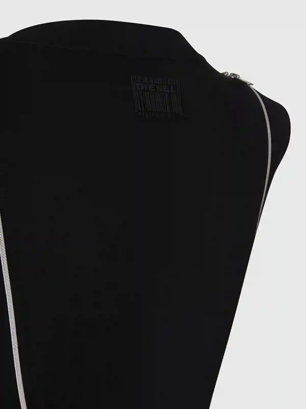 Black Cotton top with zip openings