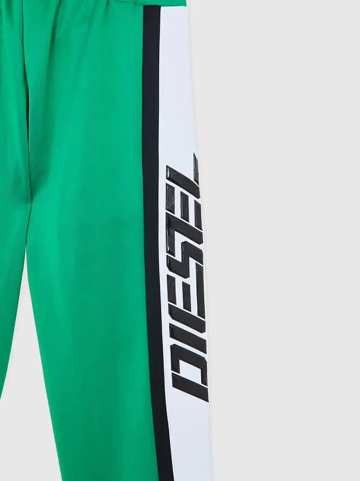 Green Drop-crotch sweatpants with logo bands