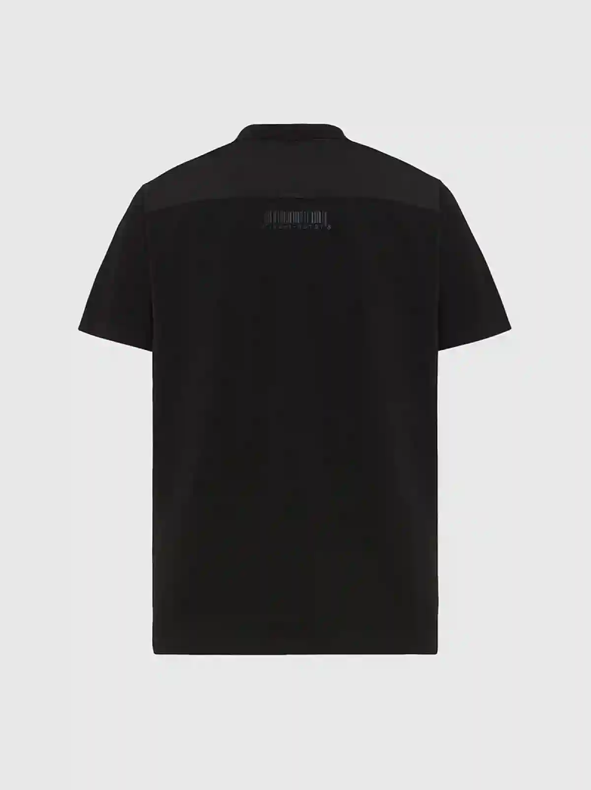 Black Pique polo shirt with twill details