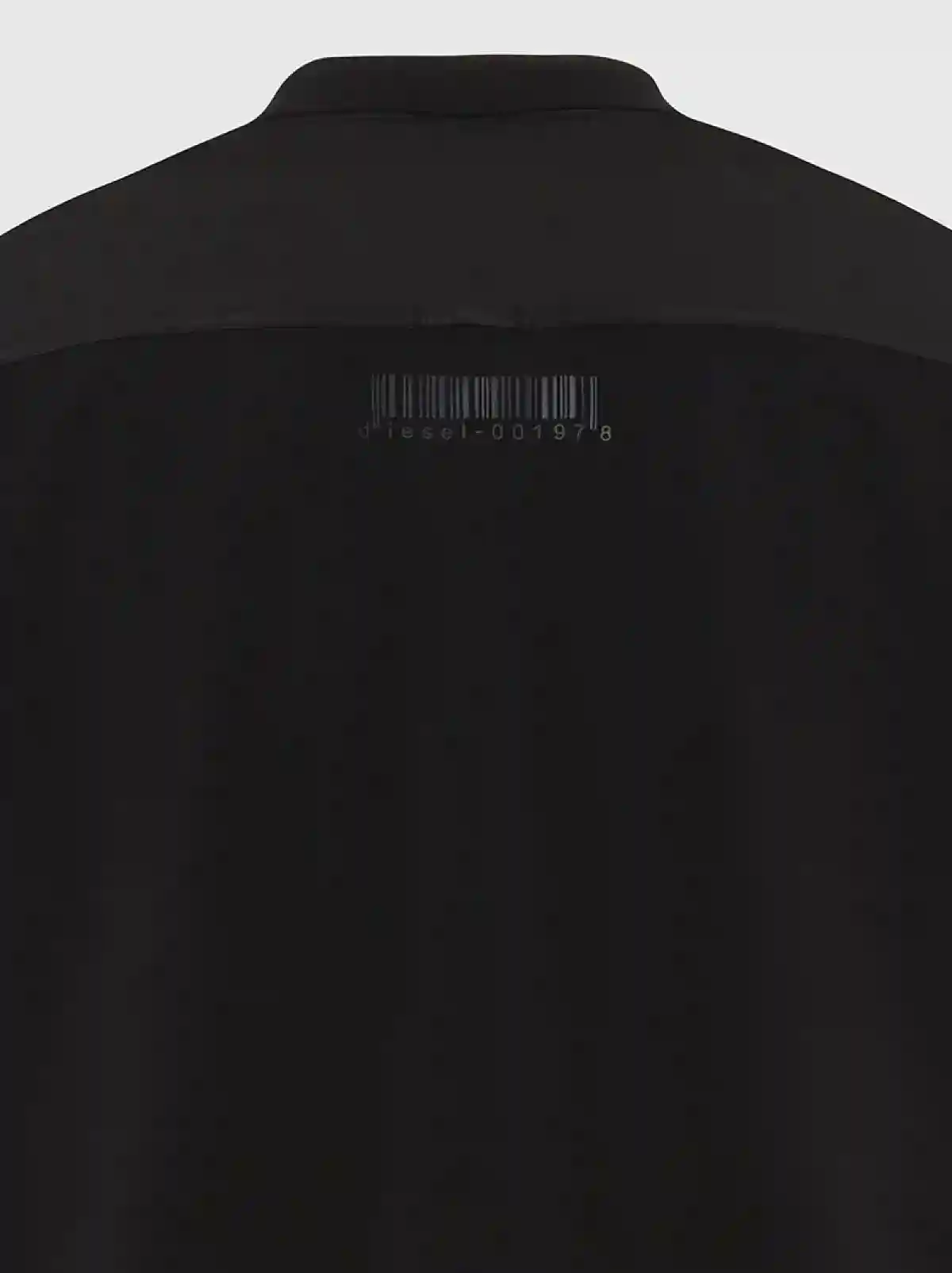 Black Pique polo shirt with twill details