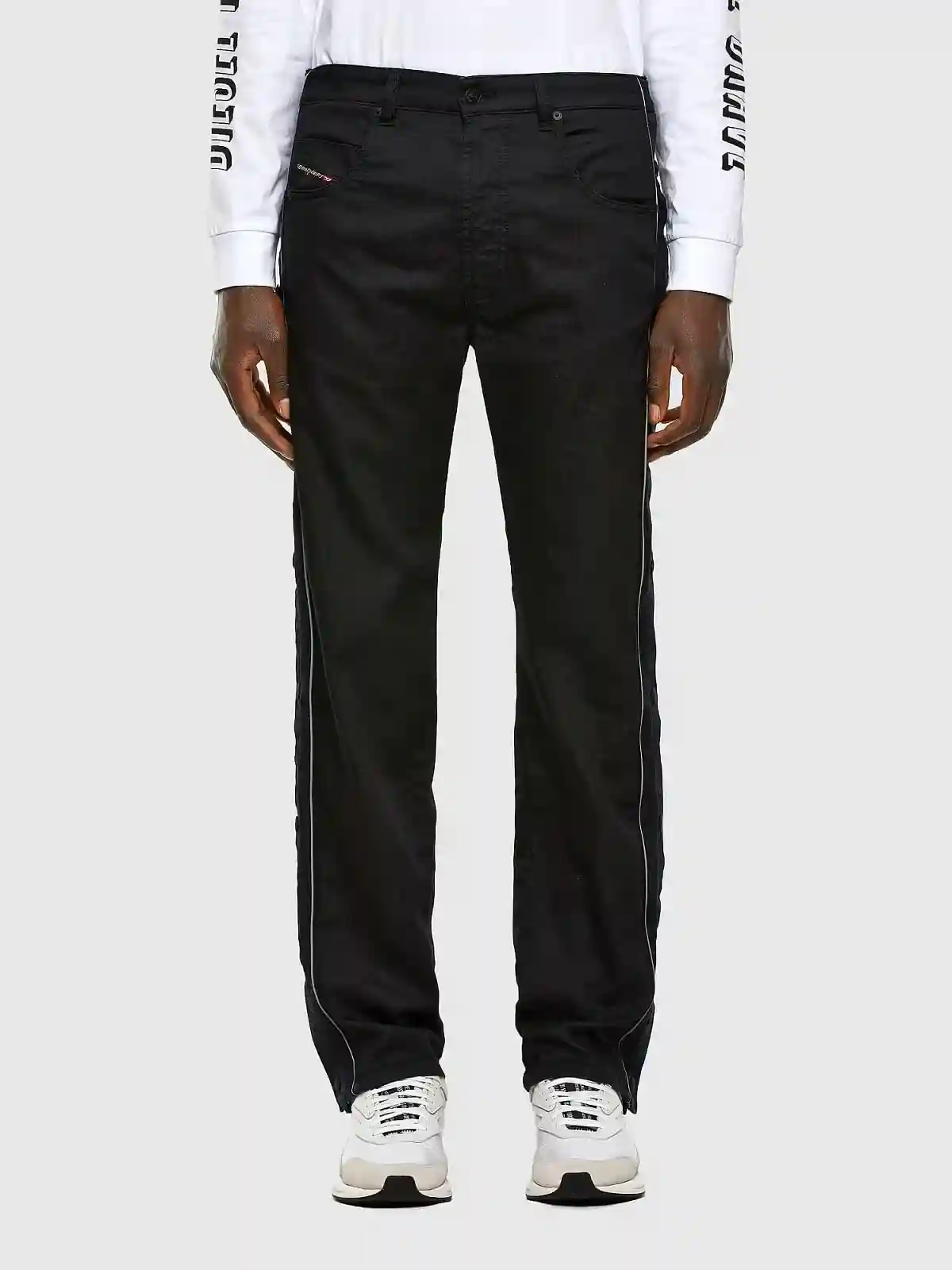 Black Krooley-X Tapered fit Men Black Joggjeansâ®