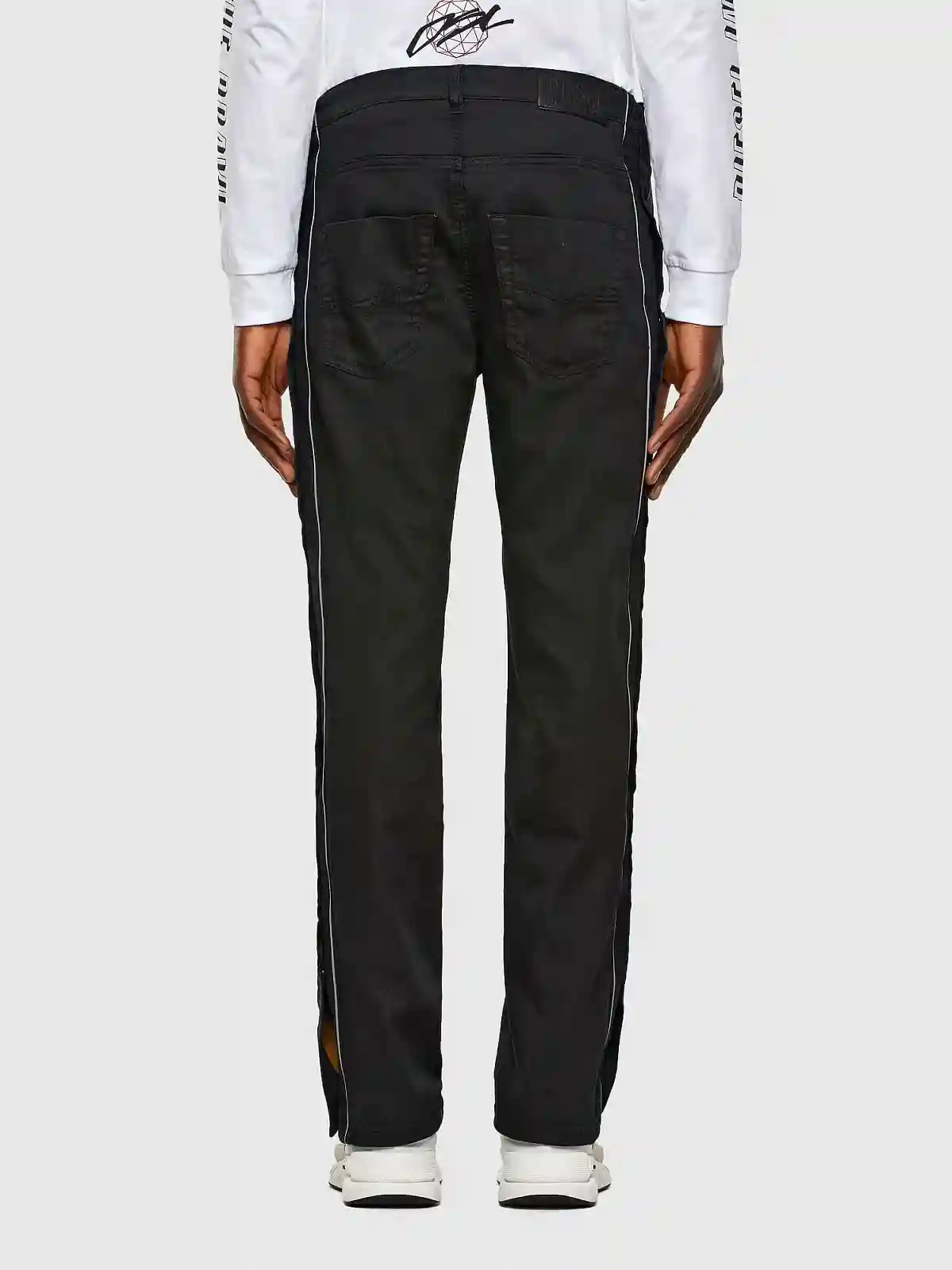 Black Krooley-X Tapered fit Men Black Joggjeansâ®