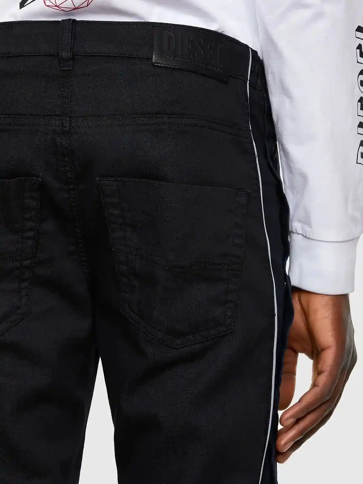 Black Krooley-X Tapered fit Men Black Joggjeansâ®