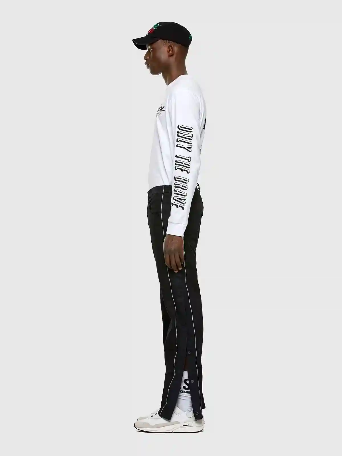 Black Krooley-X Tapered fit Men Black Joggjeansâ®