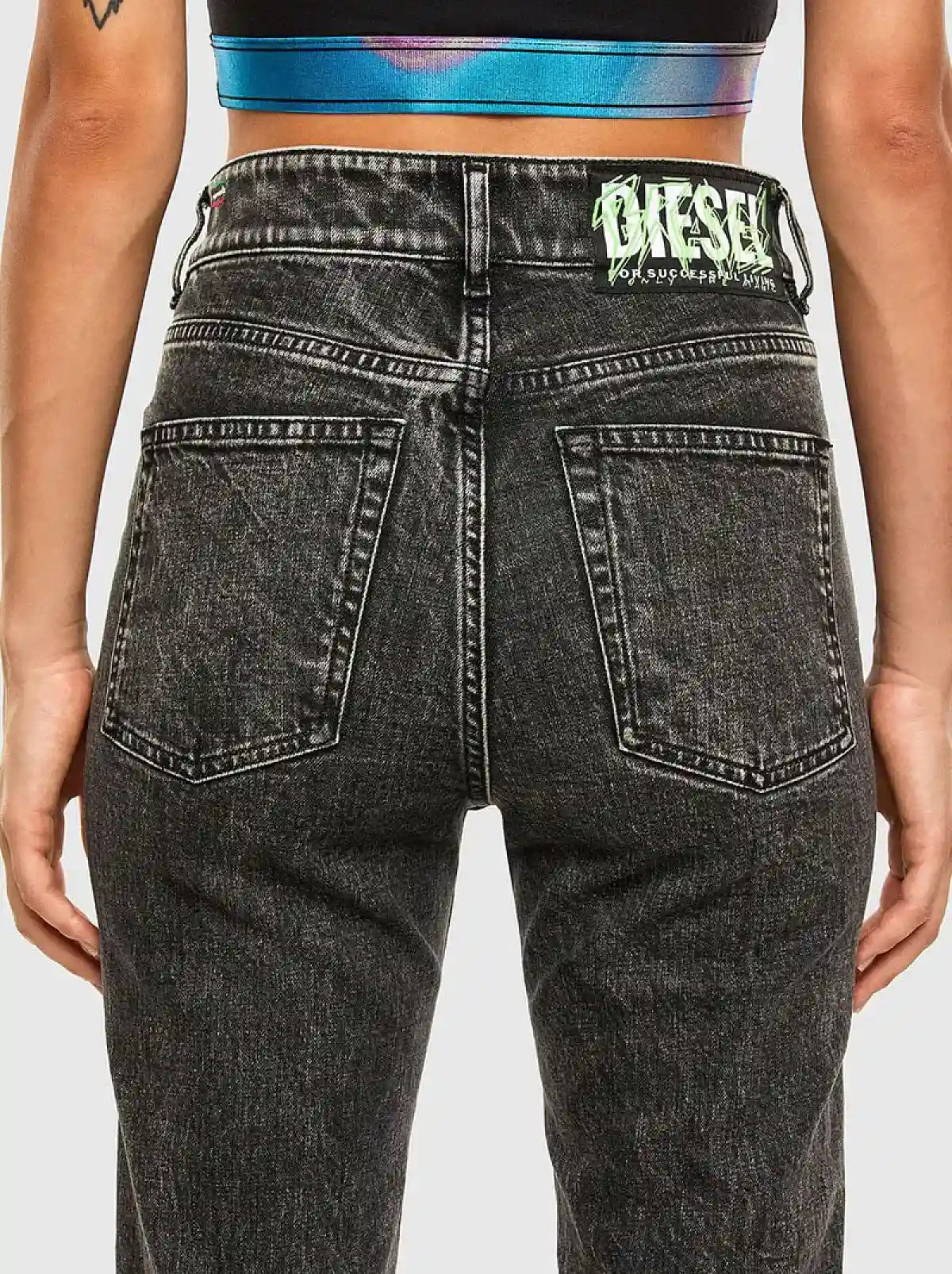 Black Bootcut and Flare Fit Jeans-D-Earlie