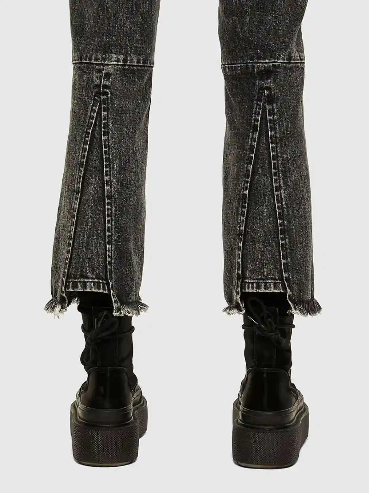 Black Bootcut and Flare Fit Jeans-D-Earlie