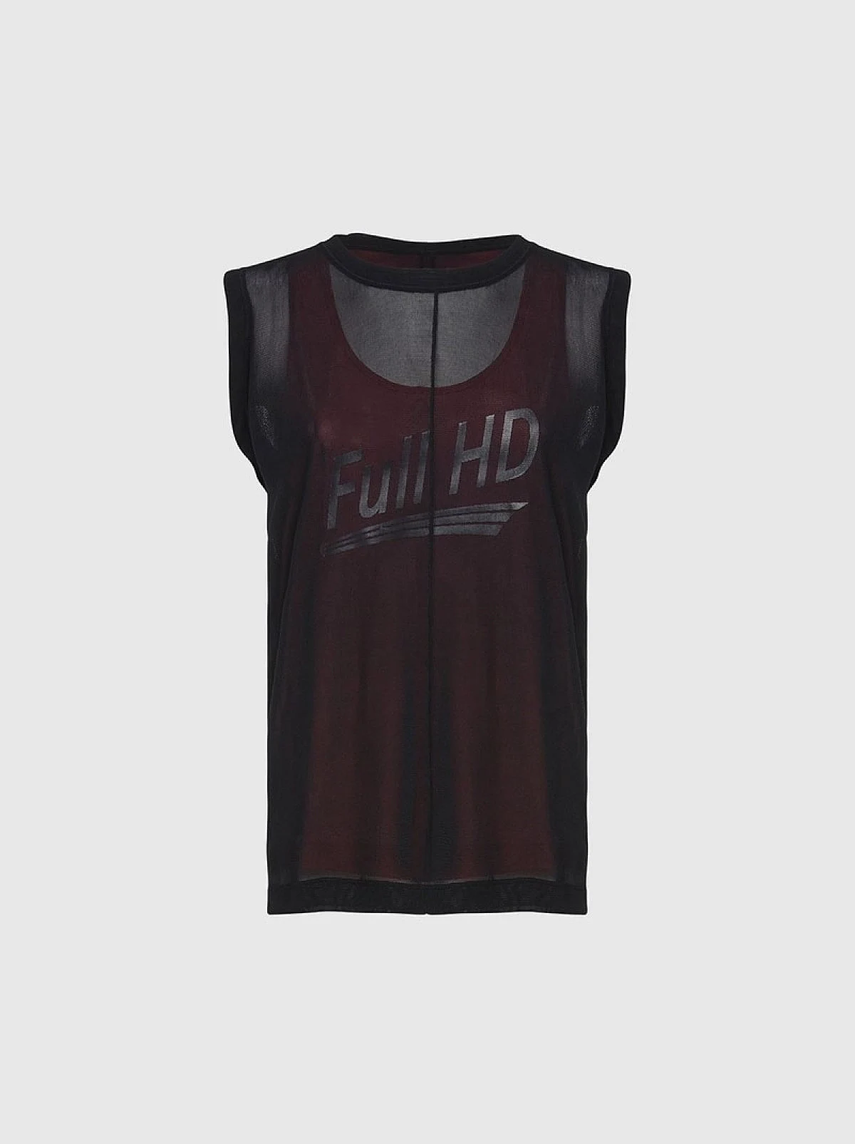 Black Layered top with Full HD print