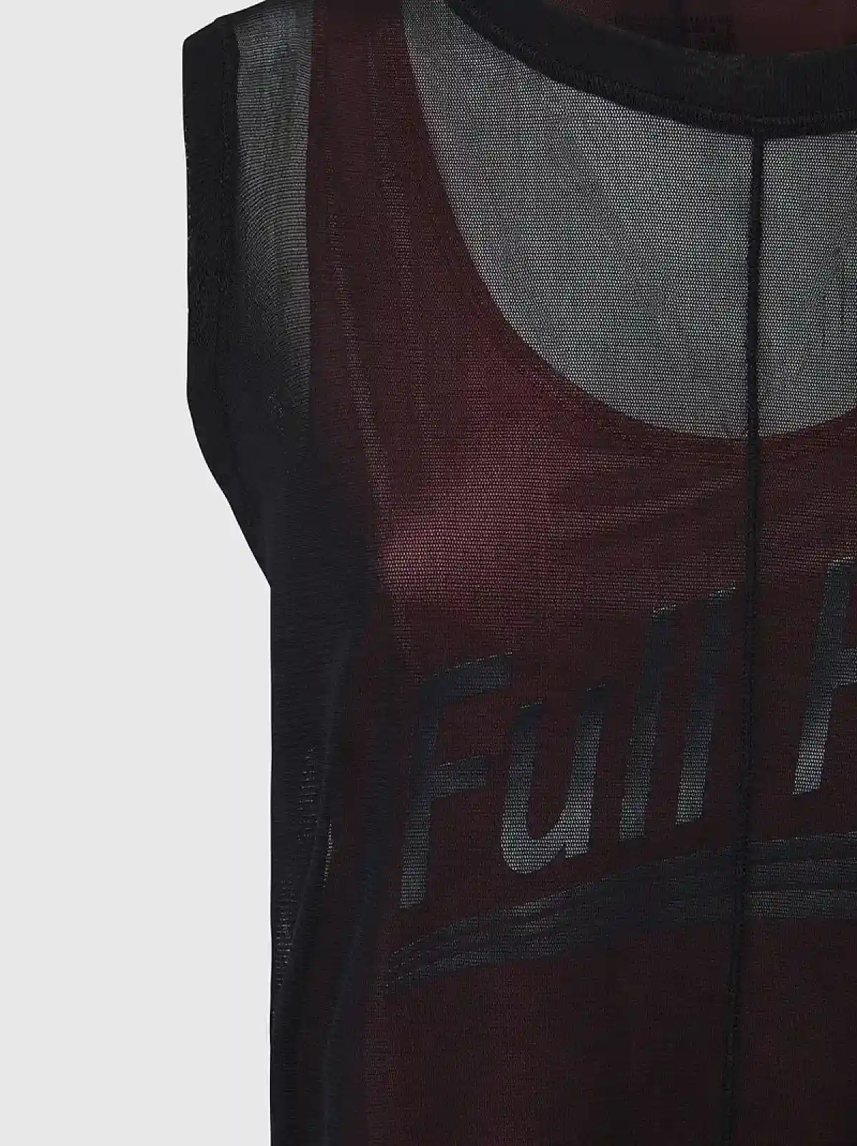 Black Layered top with Full HD print