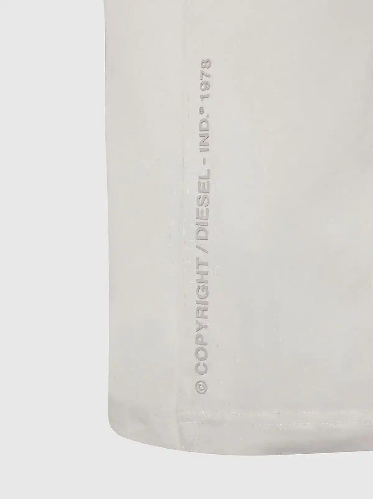 White T-shirt with dinosaur embroidery