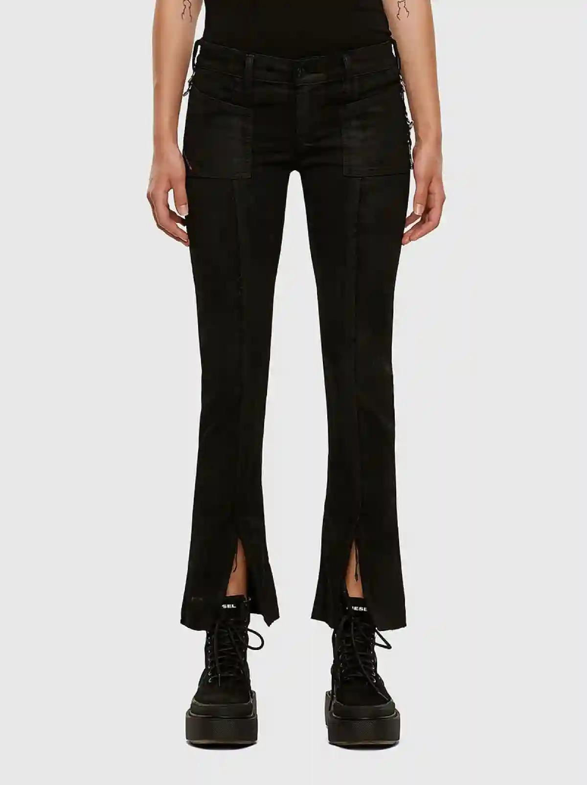Black Super skinny Jeans-Slandy