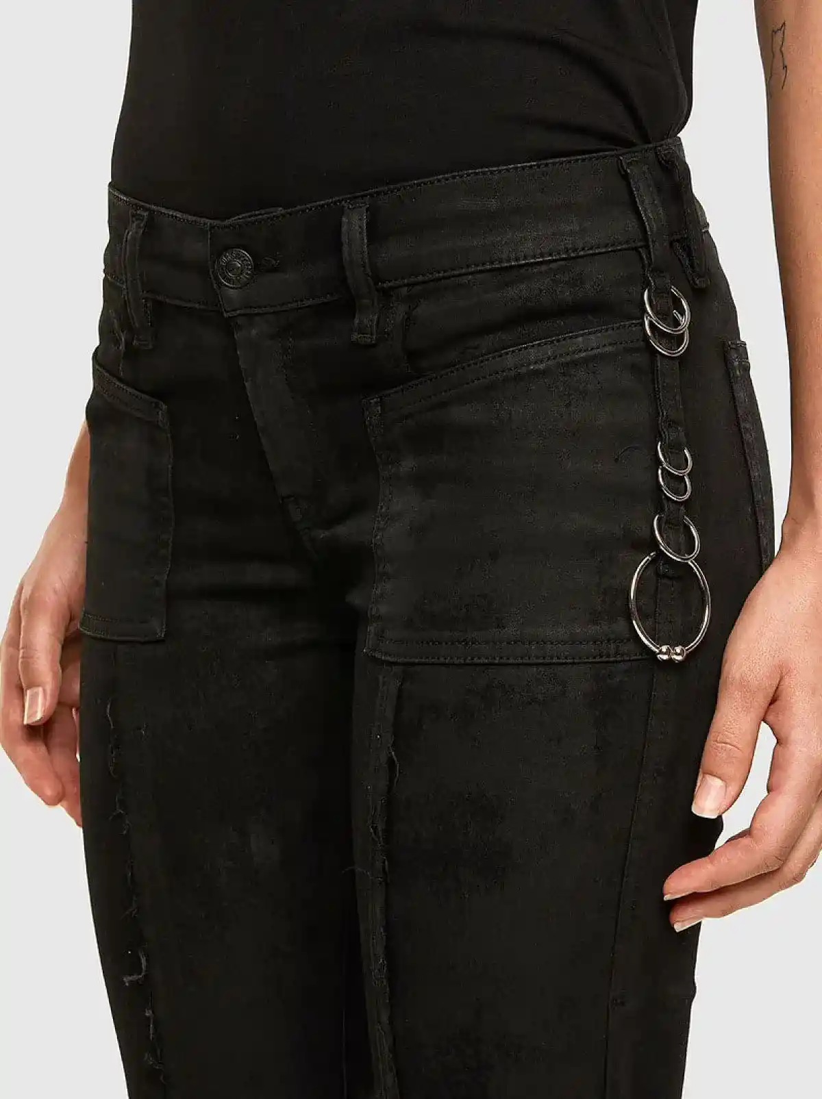 Black Super skinny Jeans-Slandy
