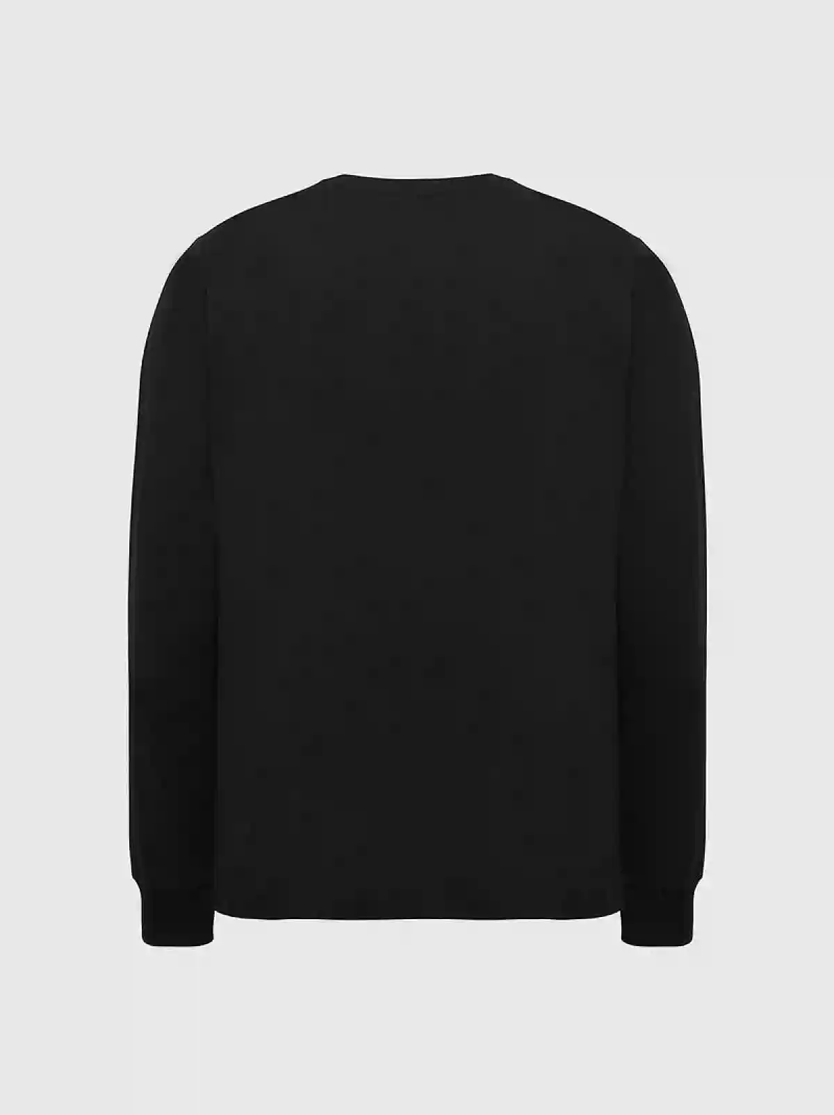 Black Long-sleeve T-shirt with double logo