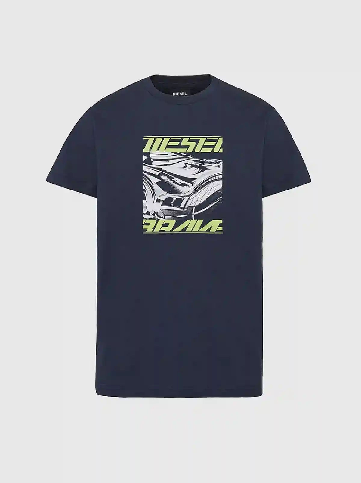 Blue T-shirt with car print
