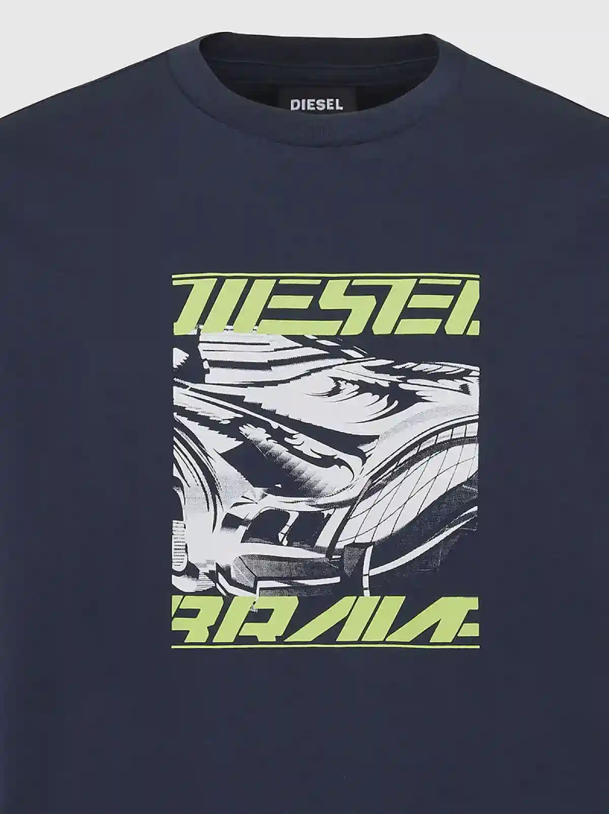 Blue T-shirt with car print