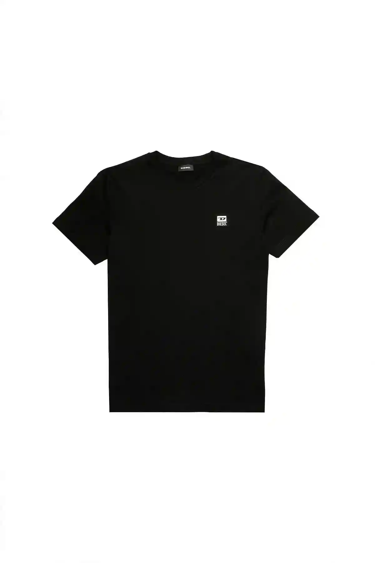 Black T-shirt with D logo patch