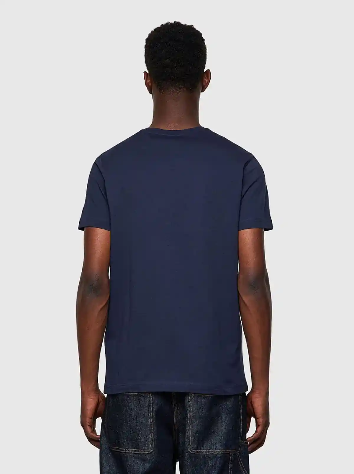 Blue T-shirt with D logo patch