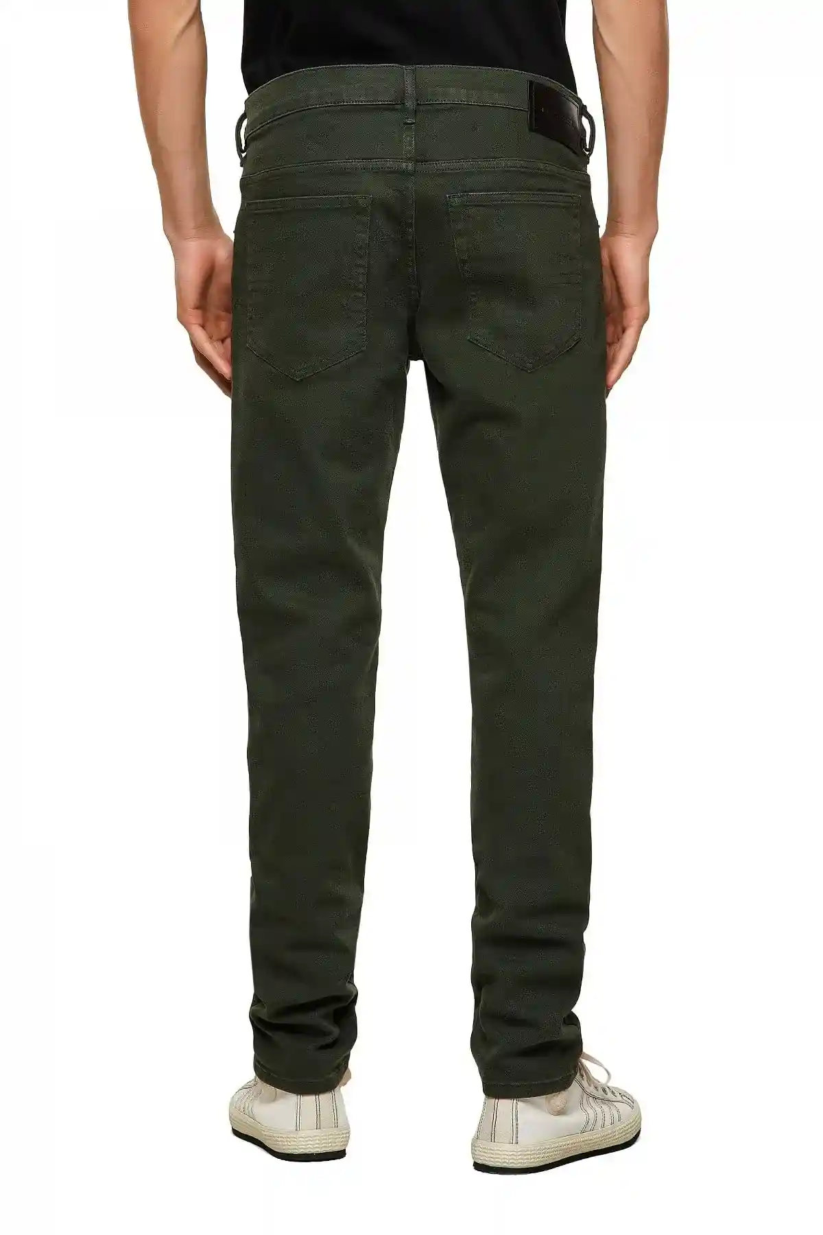 Green Tapered fit Jeans-D-Yennox