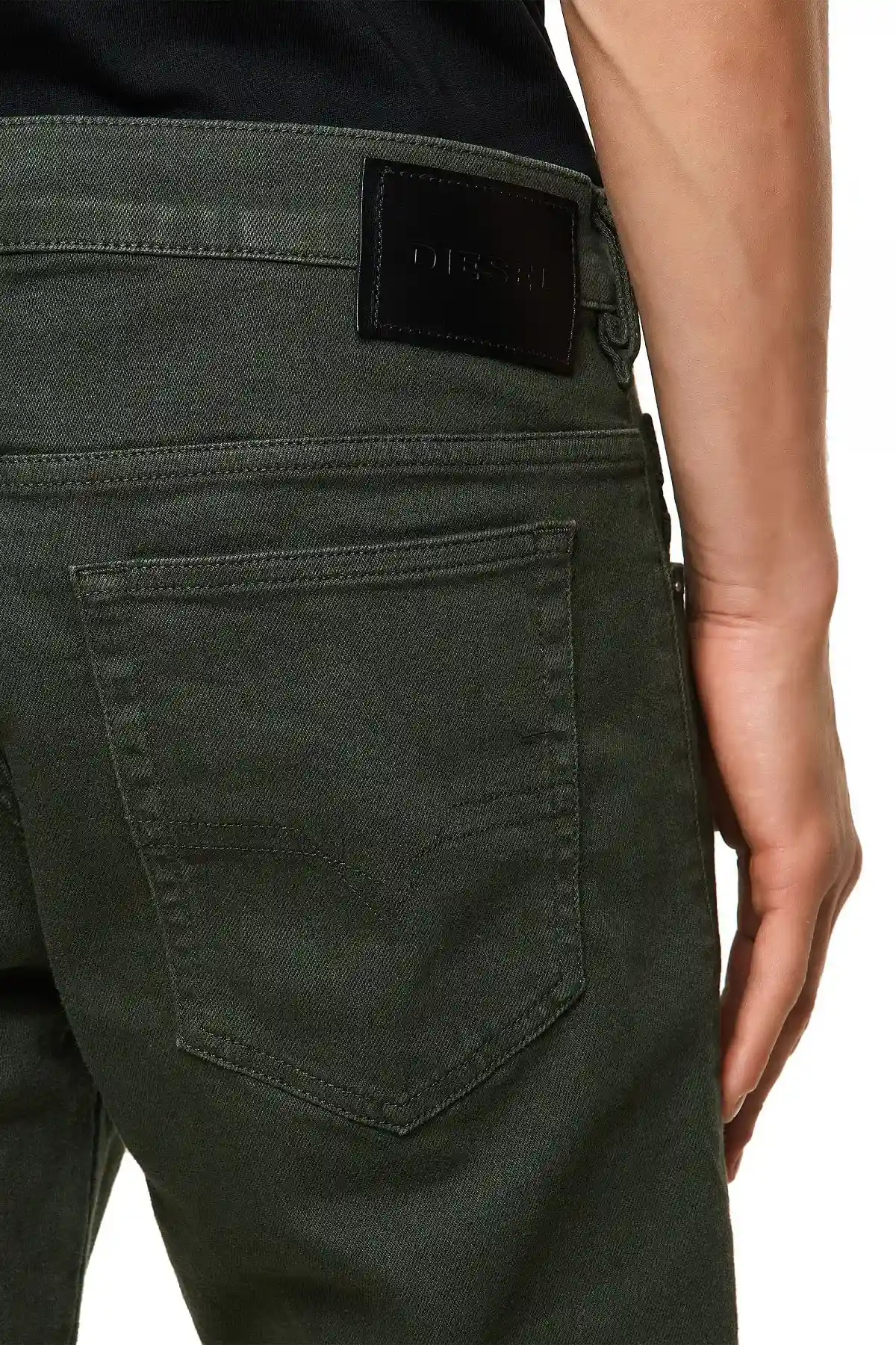 Green Tapered fit Jeans-D-Yennox