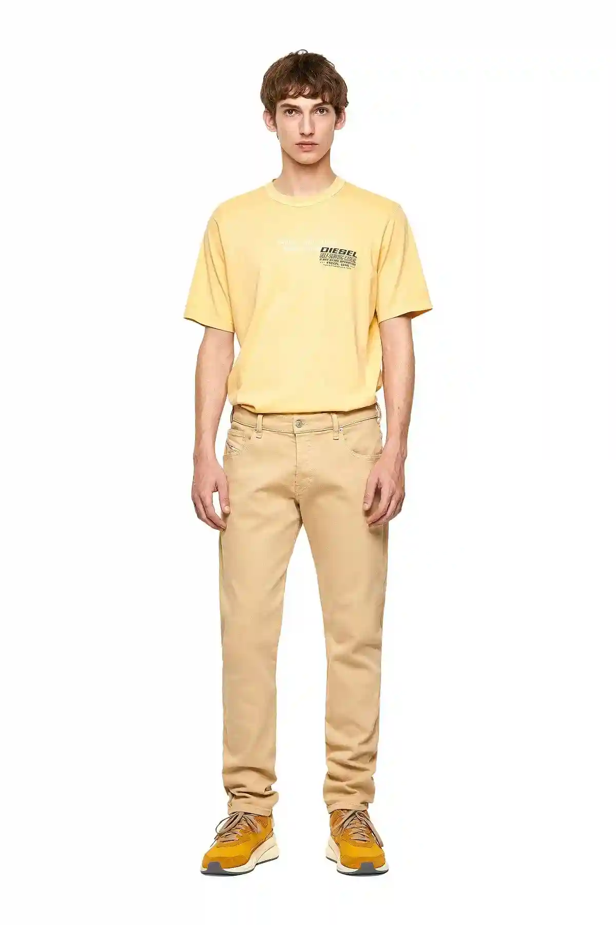 Brown Tapered fit Jeans-D-Yennox