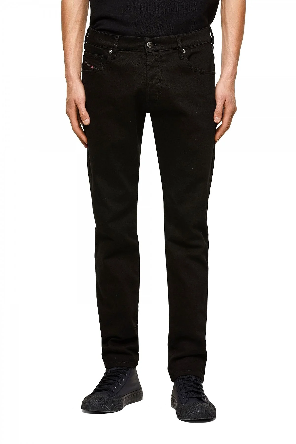 Black Tapered fit Jeans-D-Yennox