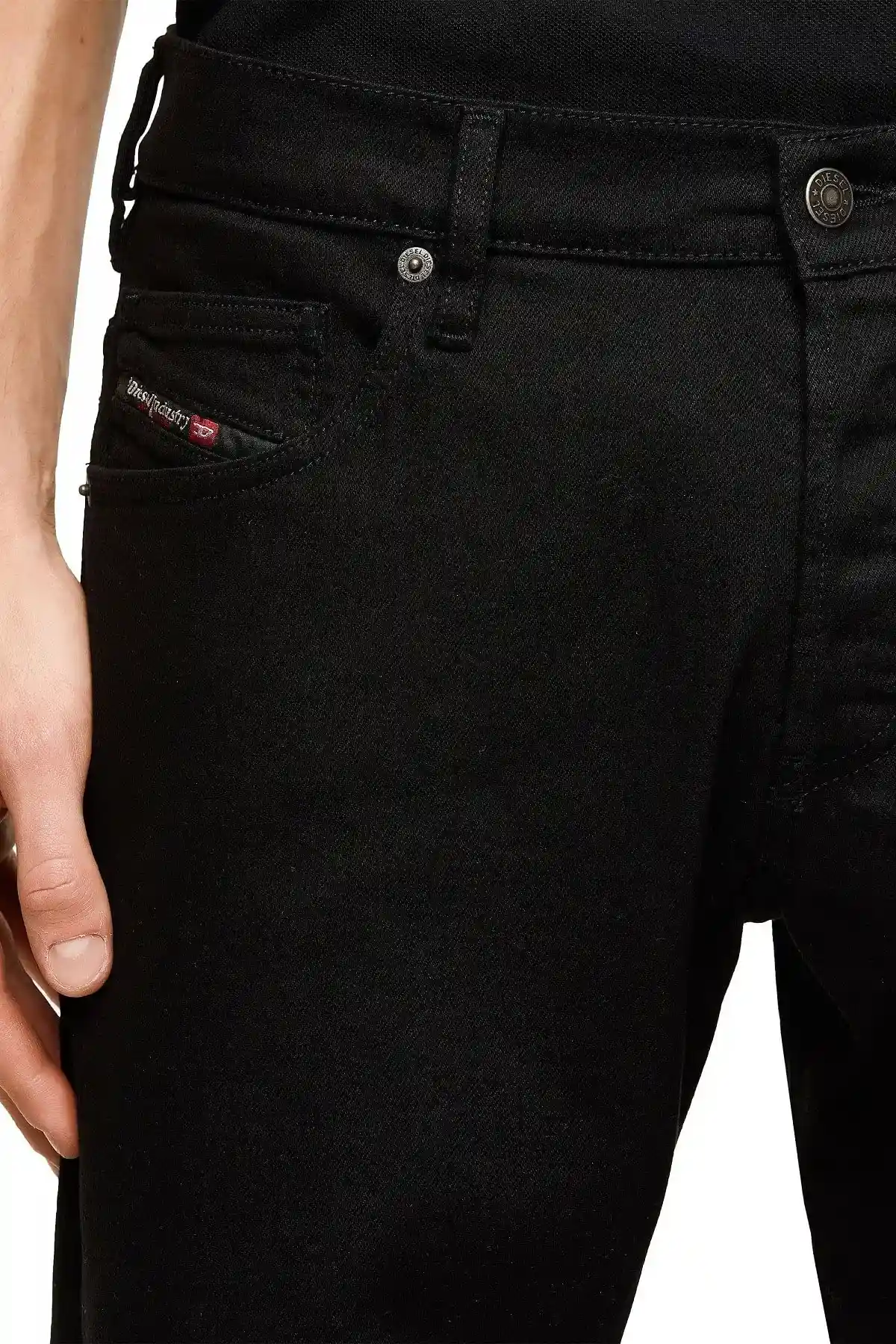 Black Tapered fit Jeans-D-Yennox