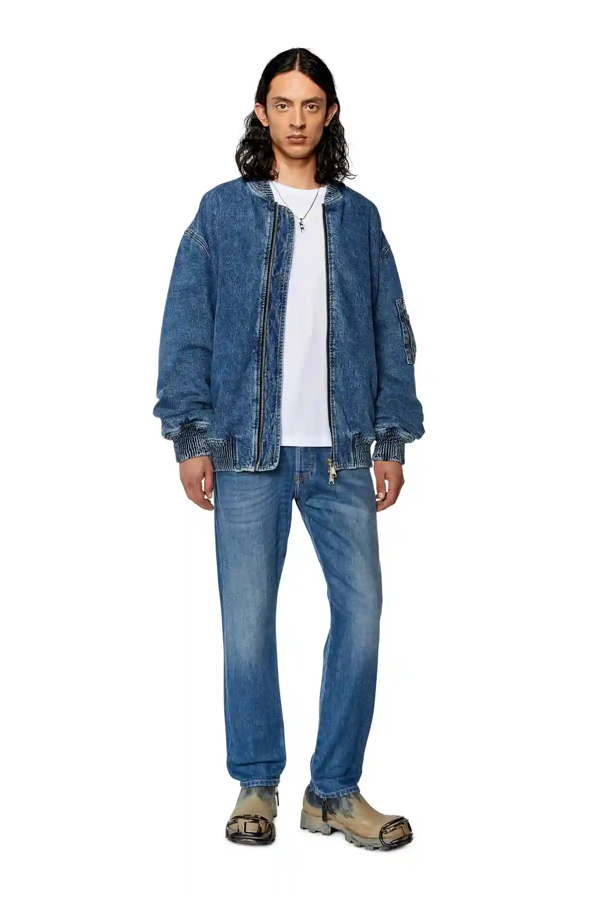 Blue Tapered fit Jeans-D-Yennox