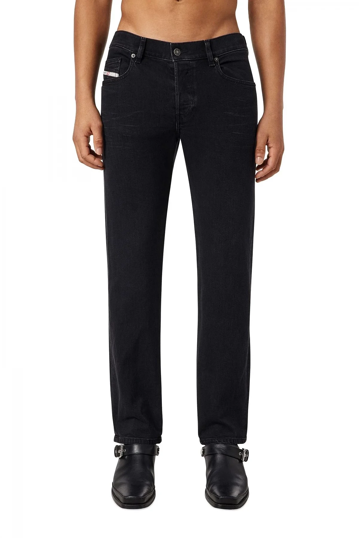 Black Straight Jeans-D-Mihtry