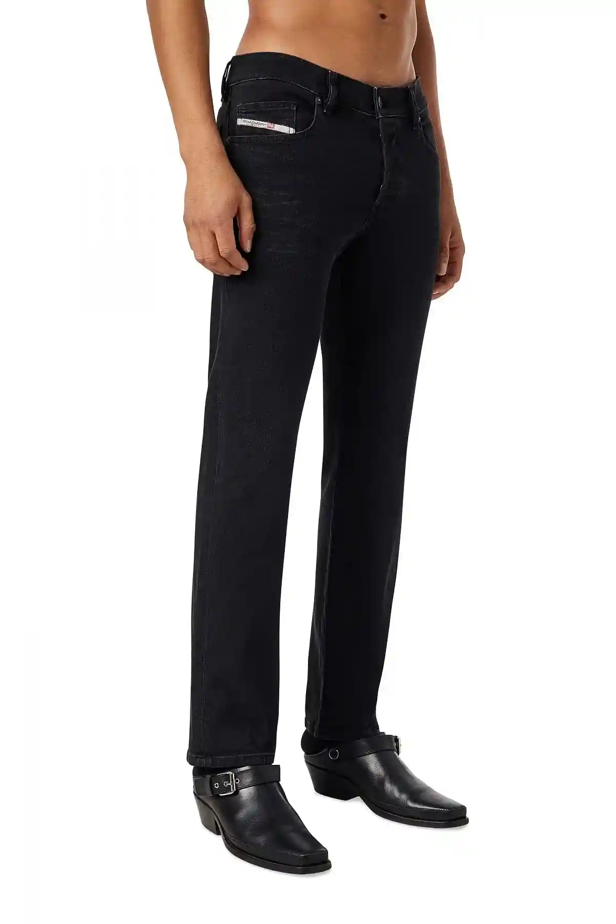 Black Straight Jeans-D-Mihtry