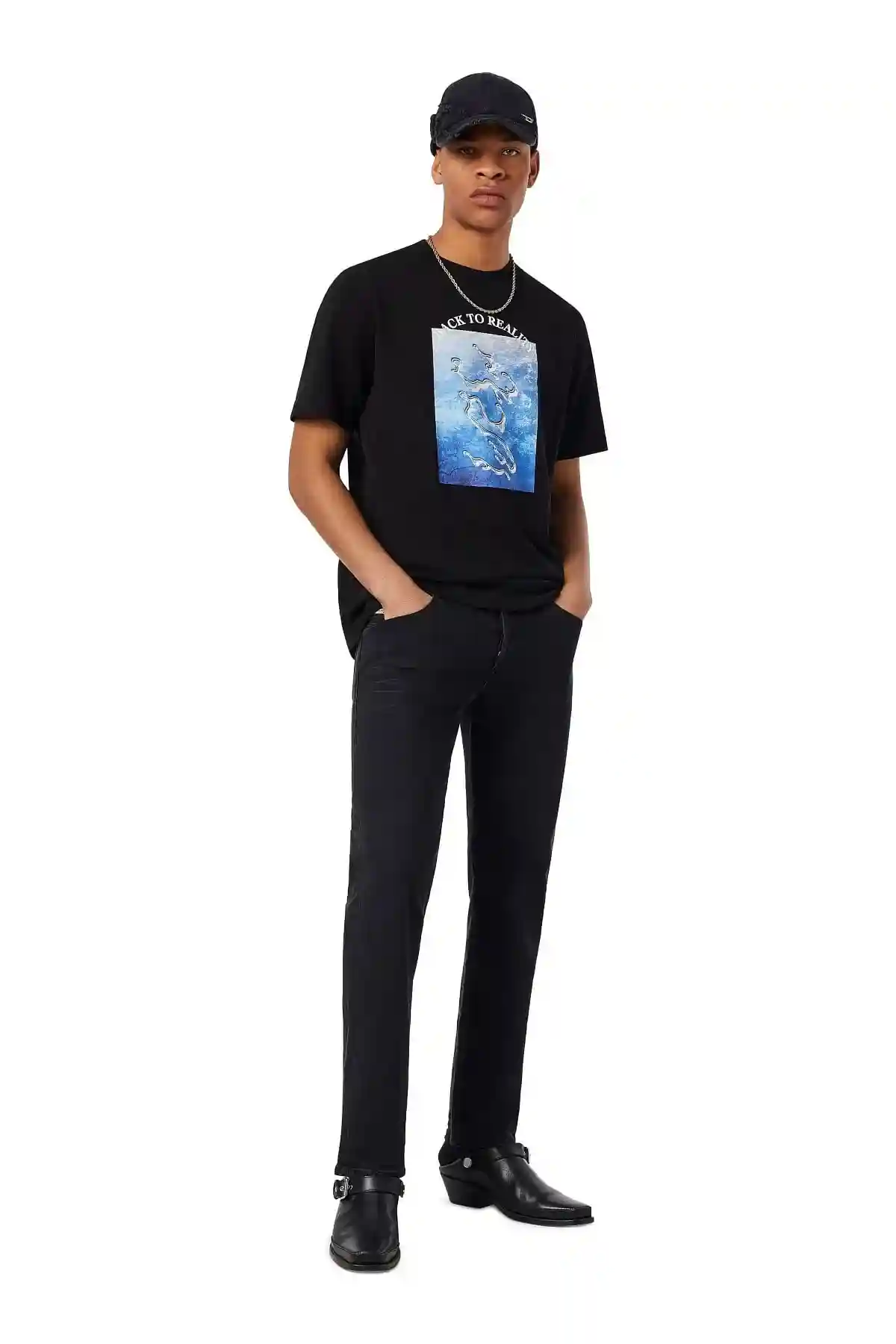 Black Straight Jeans-D-Mihtry