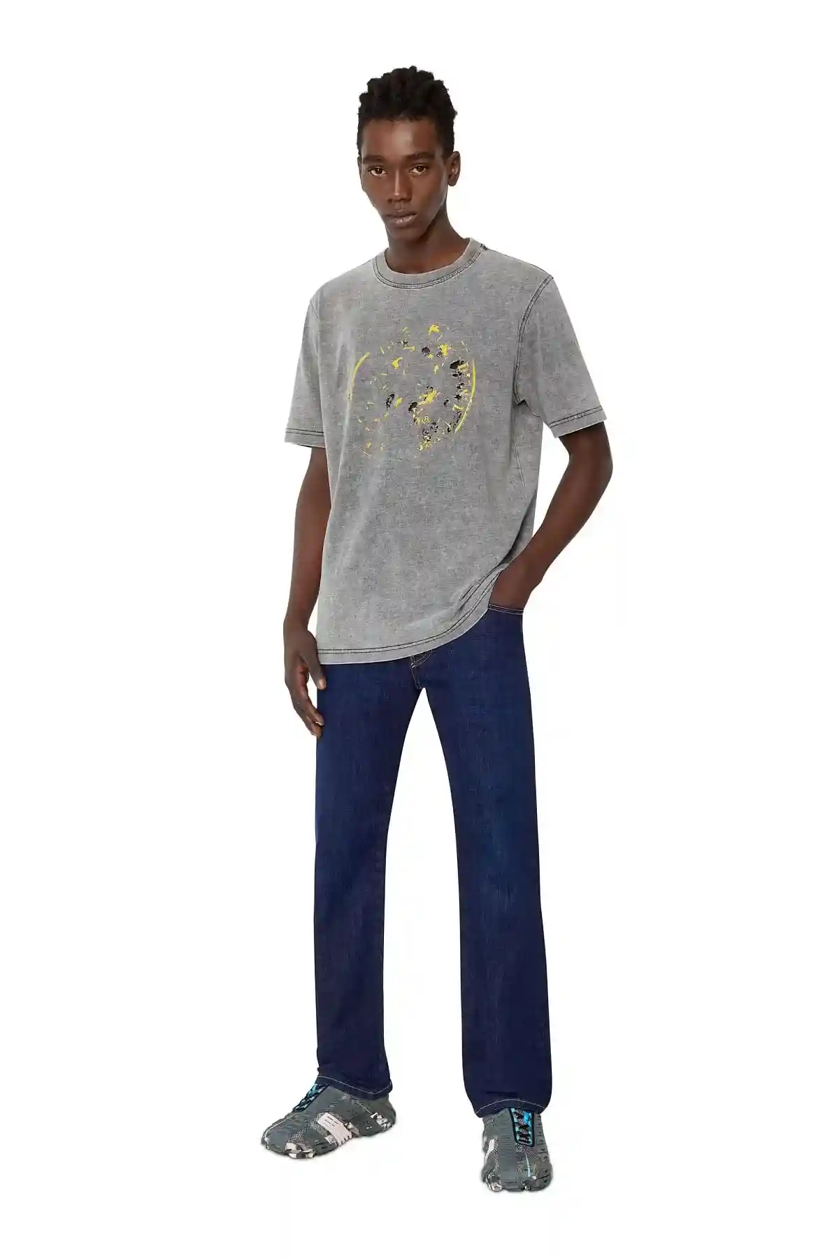 Blue Straight Jeans-D-Mihtry