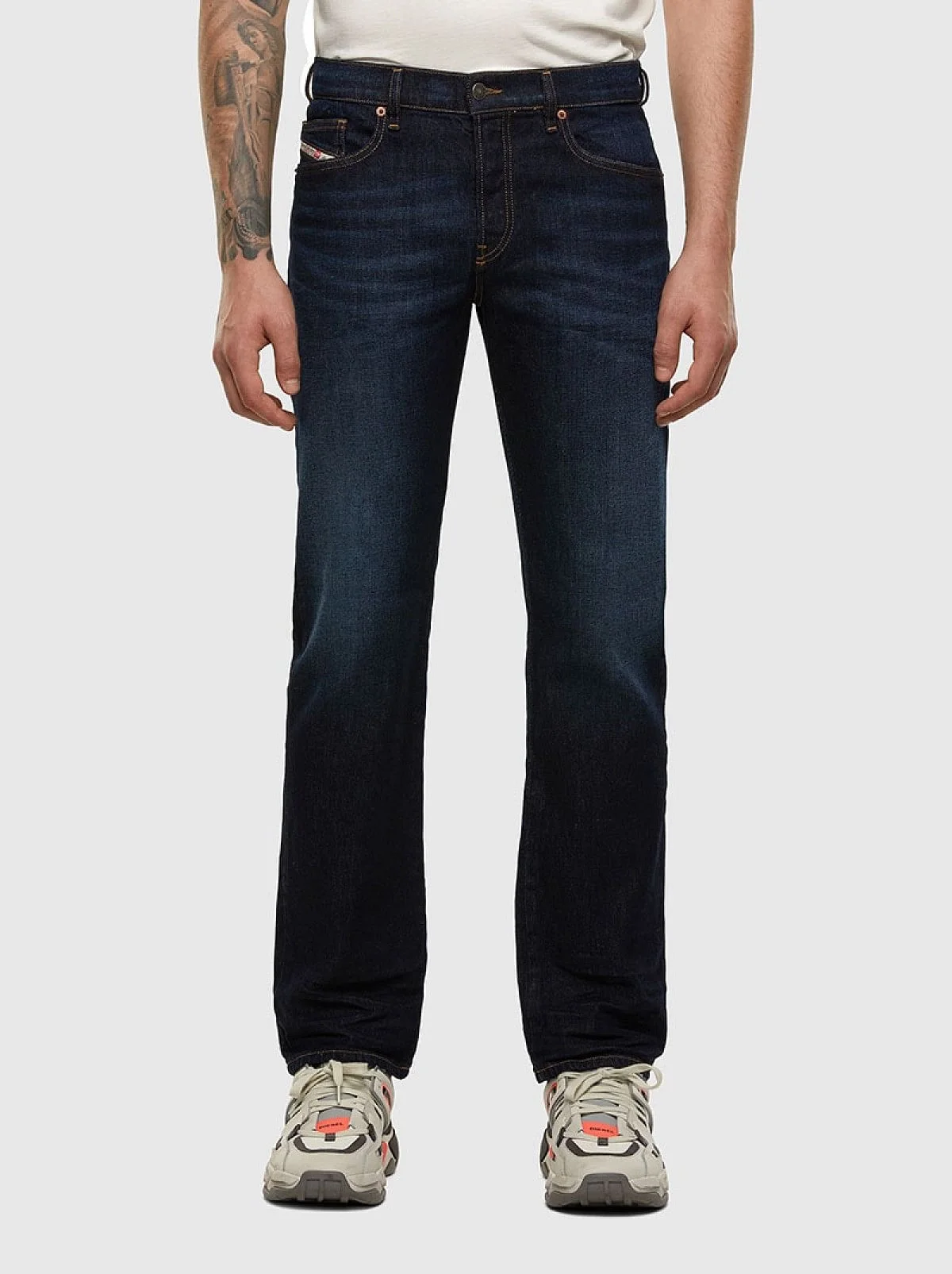 Blue Straight Fit Jeans- D-Mihtry