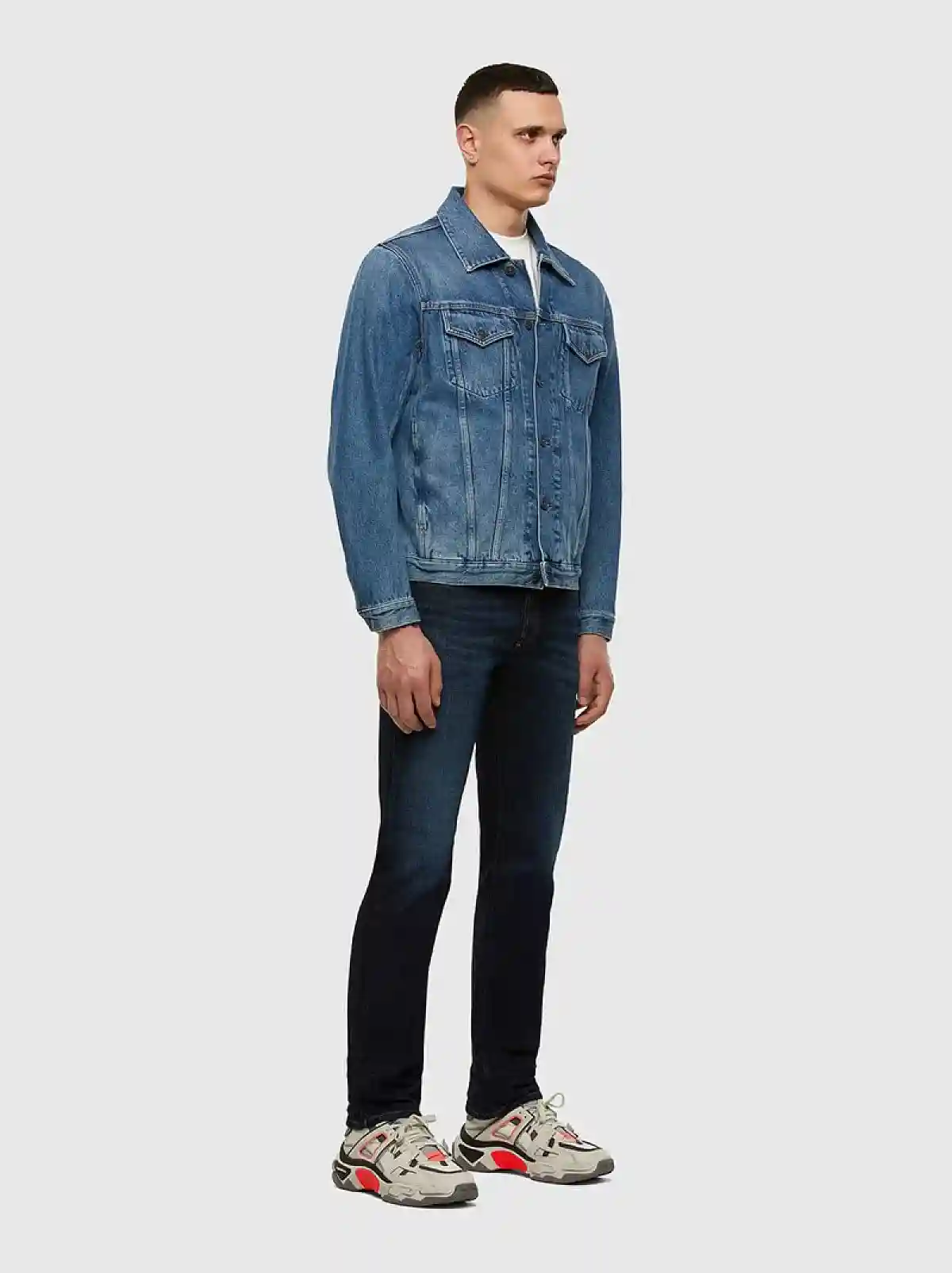 Blue Straight Fit Jeans- D-Mihtry