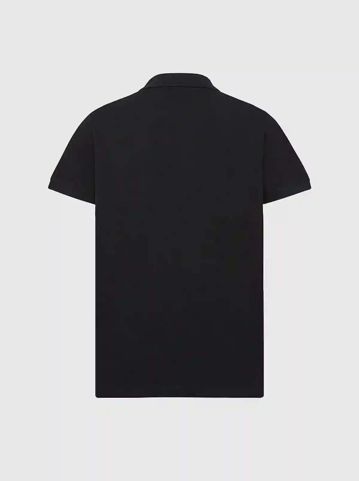 Black Pique polo shirt with double logo