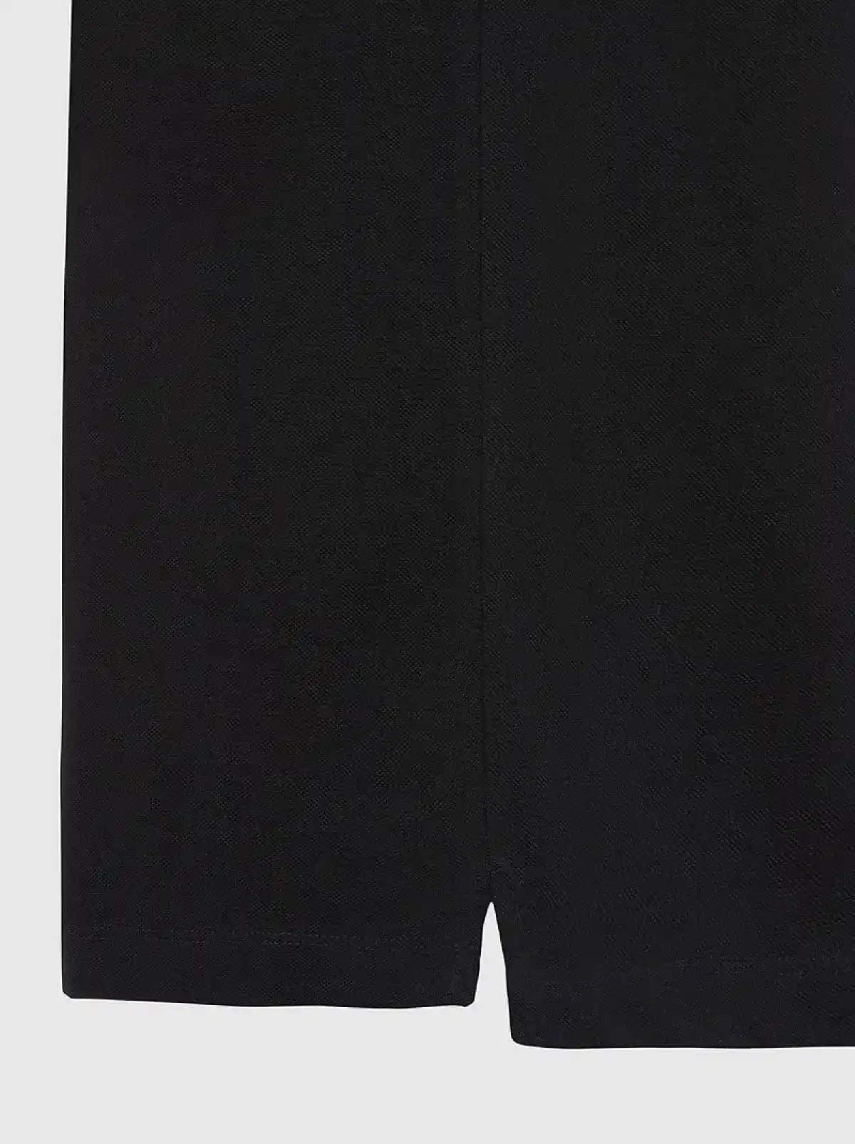 Black Pique polo shirt with double logo