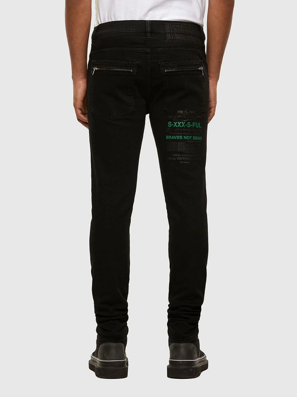 Black Skinny fit Jeans-D-Amny