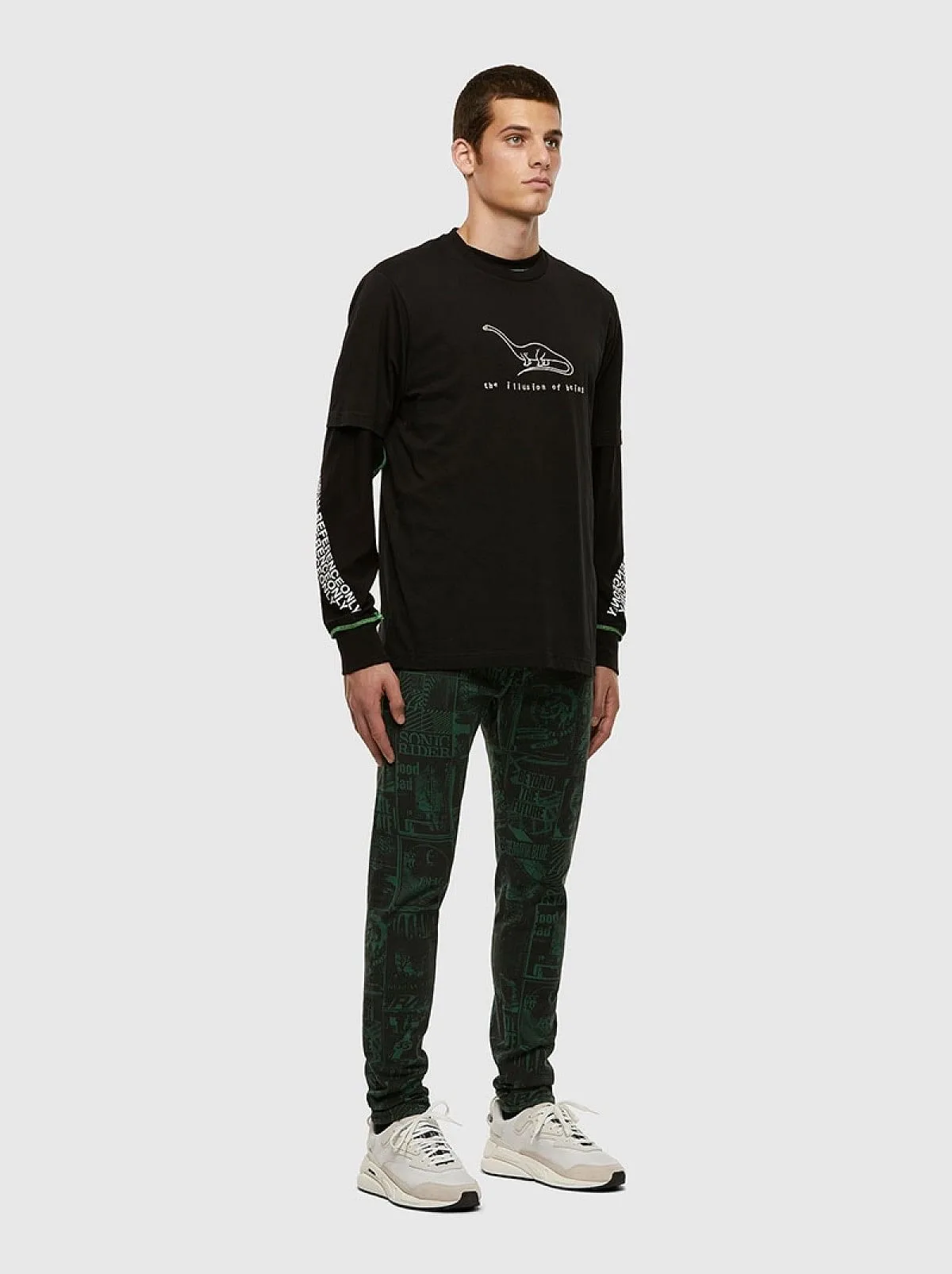 Green Slim Jeans-D-Strukt