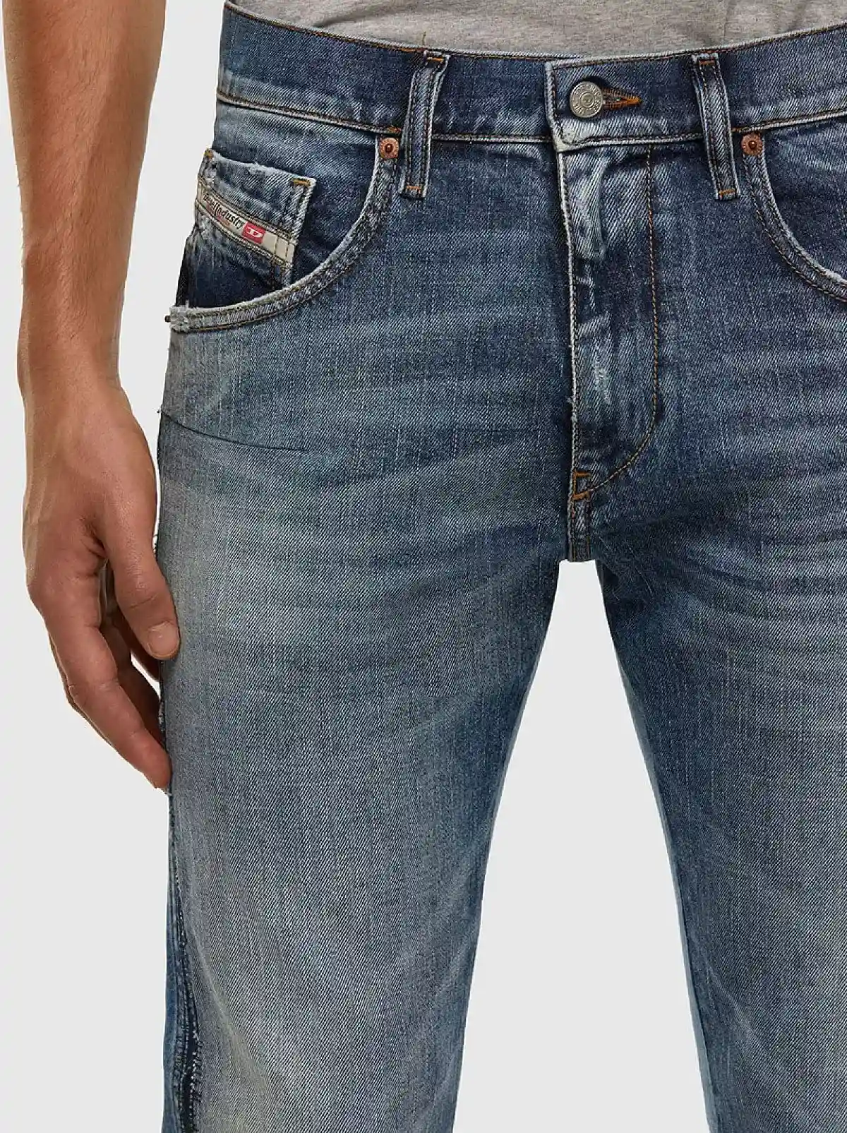 Blue Slim Jeans-D-Strukt